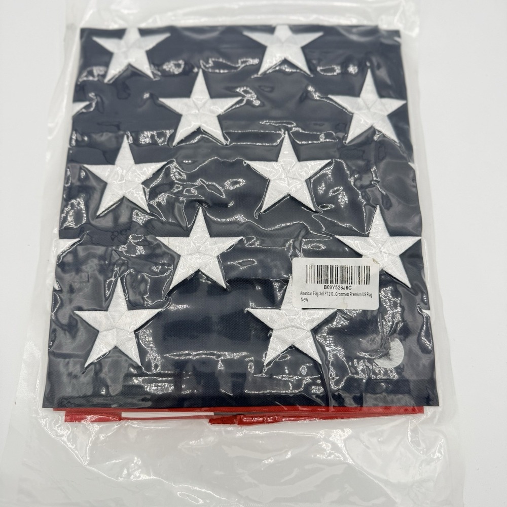 3x5 American Flag Embroidered Stars Sewn Stripes Premium US Flag w Grommets